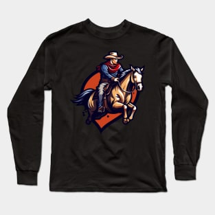 man riding horse Long Sleeve T-Shirt